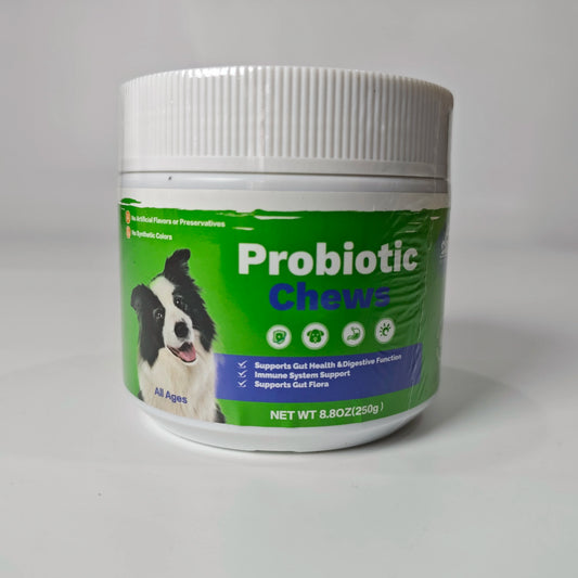 Dog Probiotic Chews – Gut Health & Immunity Support for All Ages (250g)