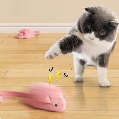 Interactive Luminous Mouse Plush Cat Toy - Glow in the Dark