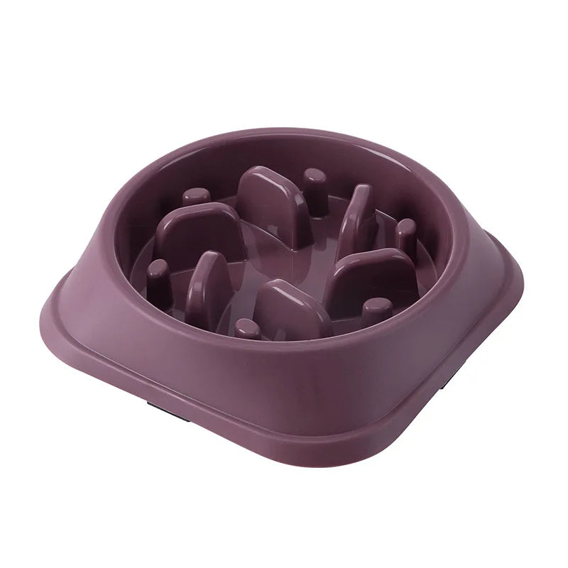 Slow Feed Pet Bowl - Anti-Choke, Non-Slip for Cats & Dogs