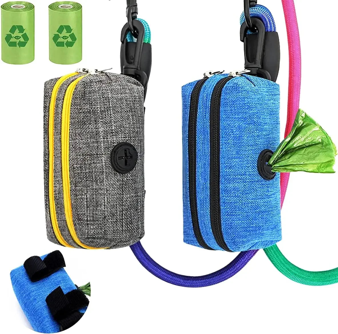 Dog Poop Bag Dispenser Storage Bag - Walking Waste Carrier
