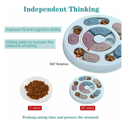 Dog Slow Feeder Hiding Bowl - Interactive Boredom Buster