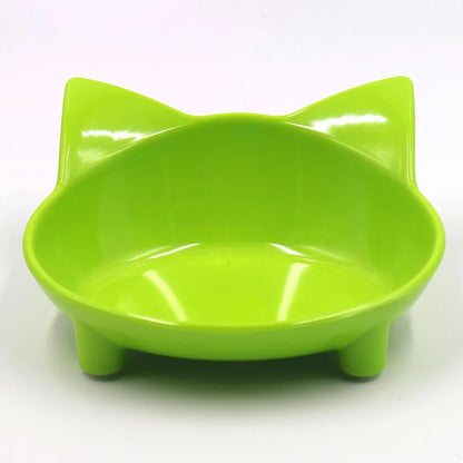 Cat Food & Water Bowl Set - Non-Slip, Safe & Colourful