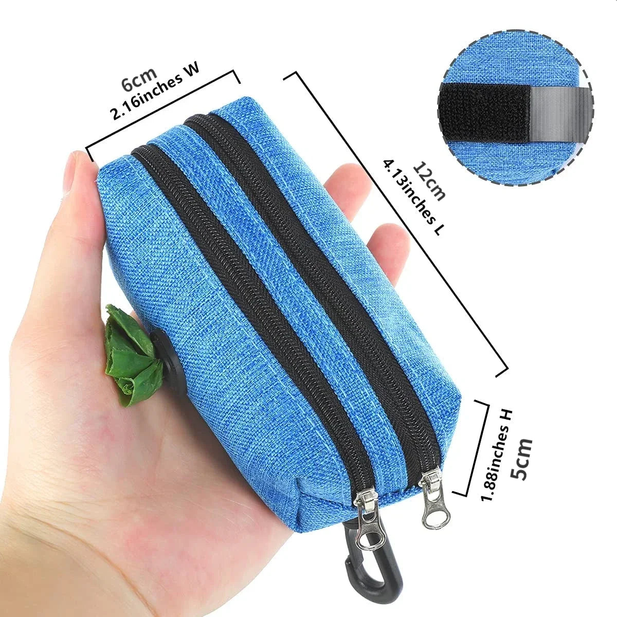 Dog Poop Bag Dispenser Storage Bag - Walking Waste Carrier
