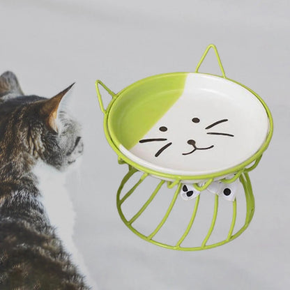 Raised Elevated Cat & Dog Bowl - Neck-Friendly Feeder