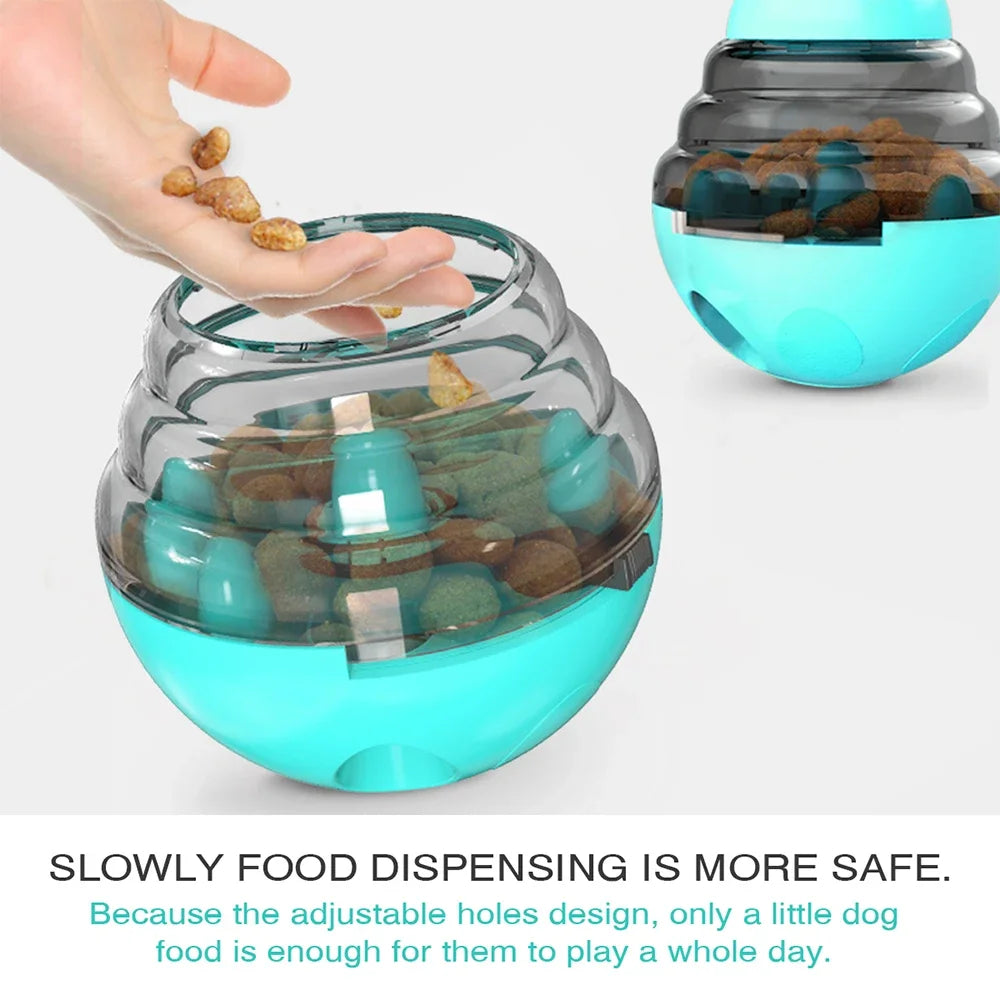 Dog Treat Tumbler Dispenser Toy - IQ Rolling Feeder