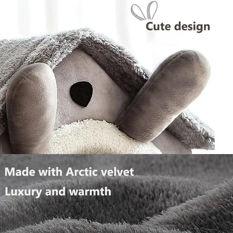 Indoor Pet Bed Tent House - Warm, Washable & All-Season