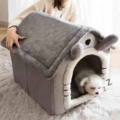 Indoor Pet Bed Tent House - Warm, Washable & All-Season