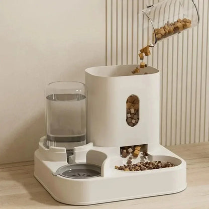 2-in-1 Gravity Pet Feeder & Water Dispenser - 2L