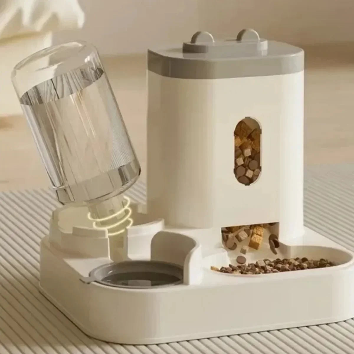 2-in-1 Gravity Pet Feeder & Water Dispenser - 2L