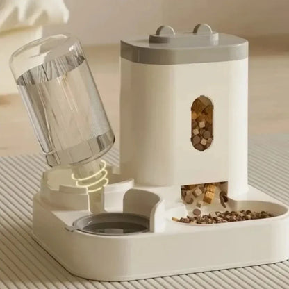 2-in-1 Gravity Pet Feeder & Water Dispenser - 2L