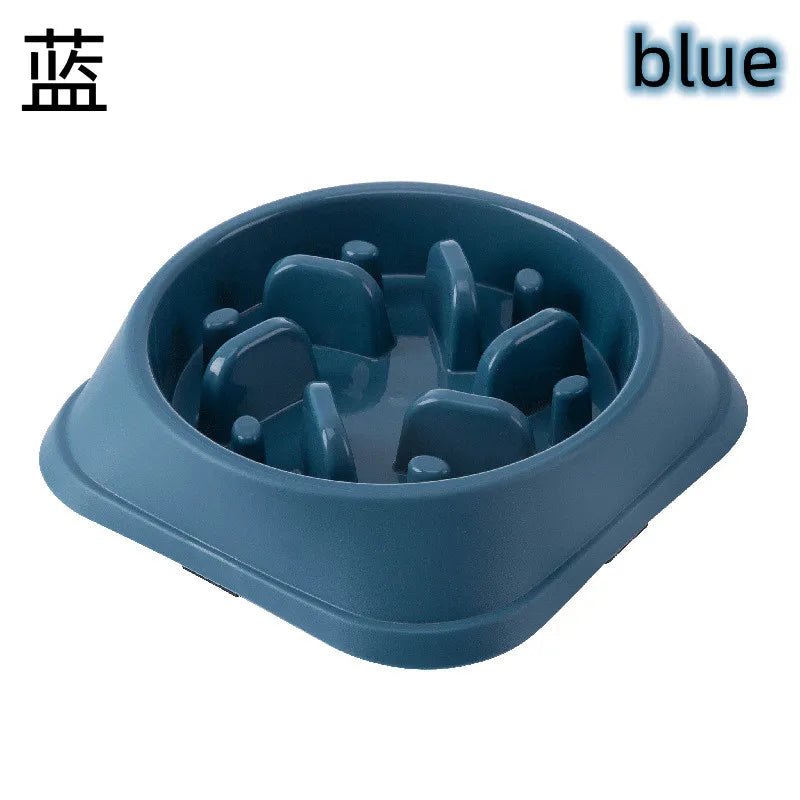 Slow Feed Pet Bowl - Anti-Choke, Non-Slip for Cats & Dogs