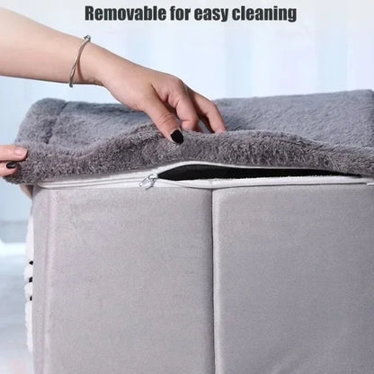 Indoor Pet Bed Tent House - Warm, Washable & All-Season