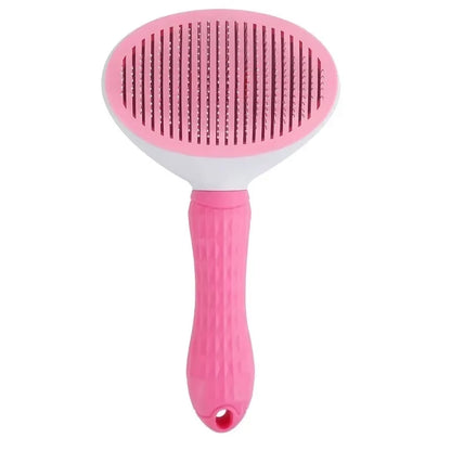 Dog Grooming Brush - Easy Clean Button & Detangling Comb