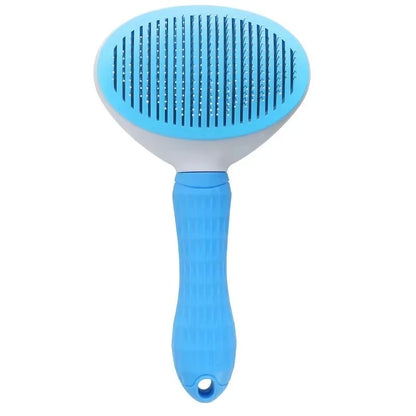 Dog Grooming Brush - Easy Clean Button & Detangling Comb