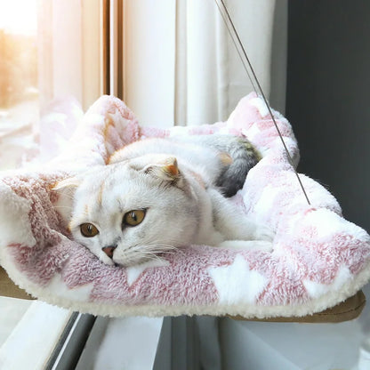 Cat Window Hammock - Aerial Hanging Sunny Seat (Holds 20kg)