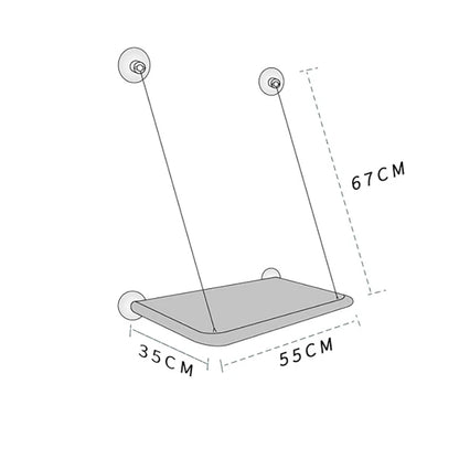 Cat Window Hammock - Aerial Hanging Sunny Seat (Holds 20kg)