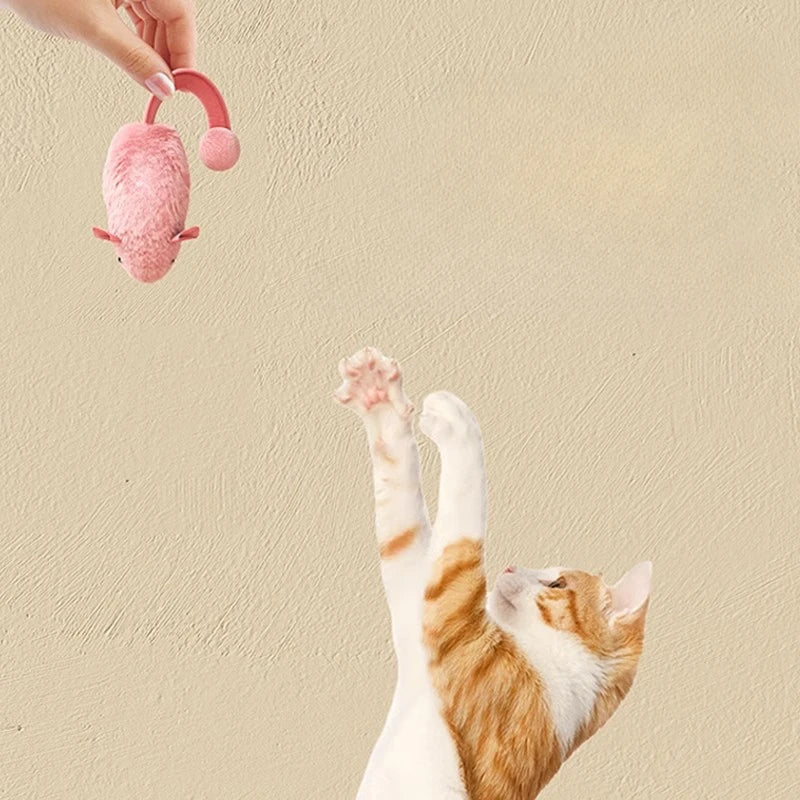 Interactive Luminous Mouse Plush Cat Toy - Glow in the Dark