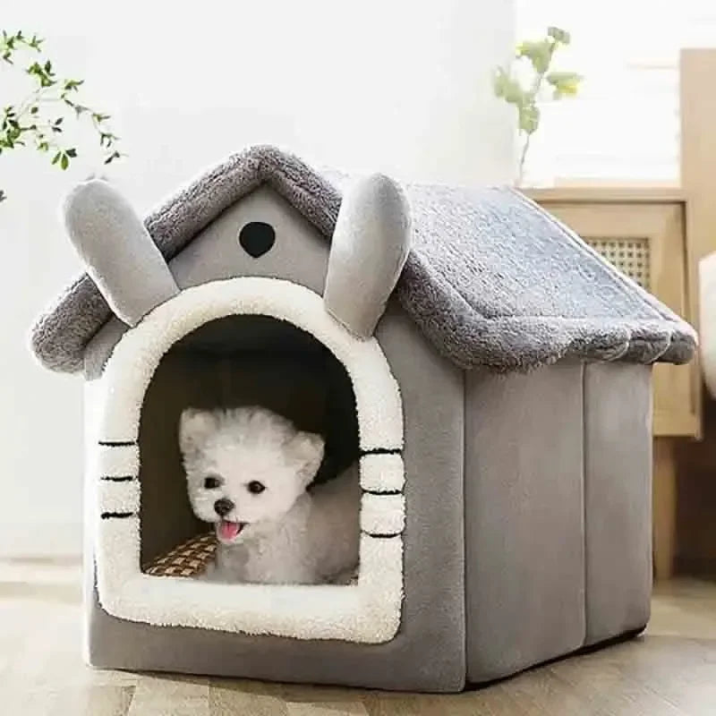 Indoor Pet Bed Tent House - Warm, Washable & All-Season