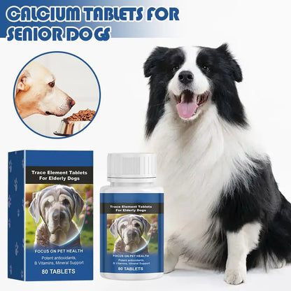 Senior Dog Trace Mineral Tablets – Joint, Immunity & Coat Health Supplement (80 Tablets)