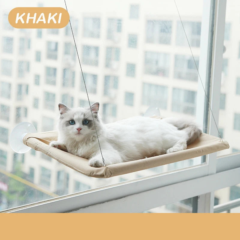 Cat Window Hammock - Aerial Hanging Sunny Seat (Holds 20kg)