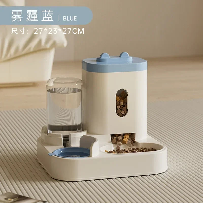 2-in-1 Gravity Pet Feeder & Water Dispenser - 2L
