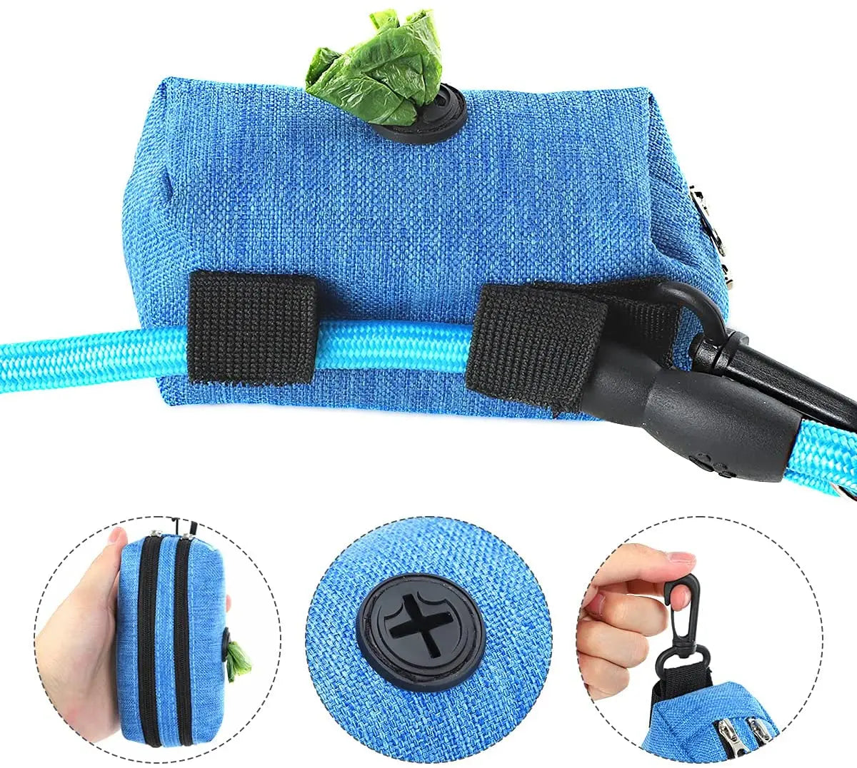 Dog Poop Bag Dispenser Storage Bag - Walking Waste Carrier