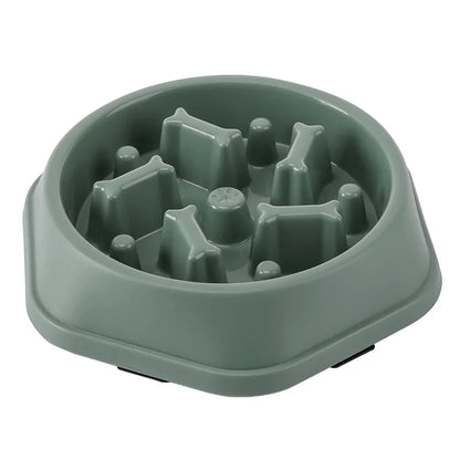 Slow Feed Pet Bowl - Anti-Choke, Non-Slip for Cats & Dogs