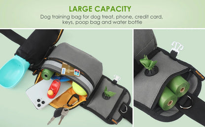 Dog Treat Training Pouch - Hands-Free Waist Bag