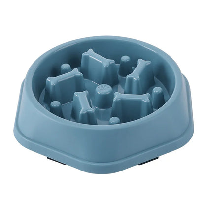 Slow Feed Pet Bowl - Anti-Choke, Non-Slip for Cats & Dogs