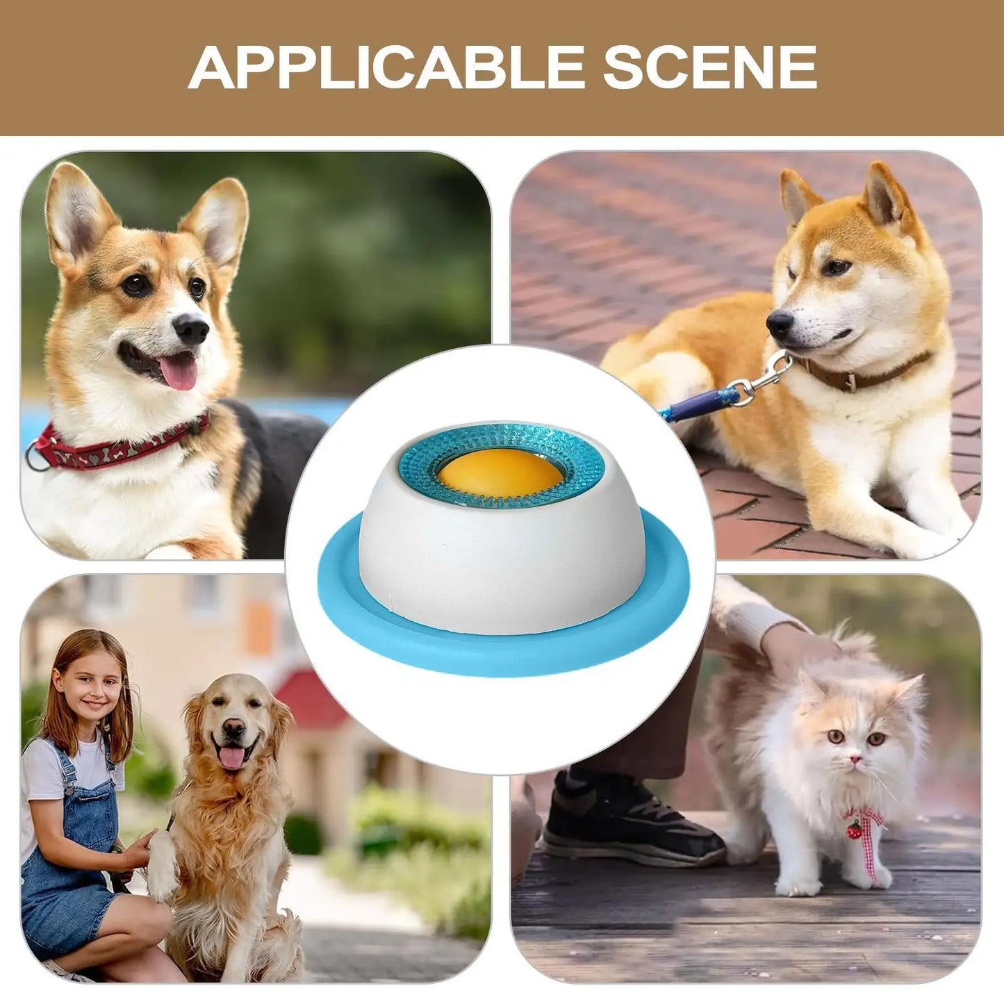 Interactive Dog Feeding Puzzle Toy - Slow Feeder & Boredom Relief for Puppies
