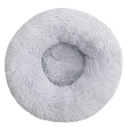 Round Plush Pet Bed - Super Soft, 6 Sizes for Dogs & Cats
