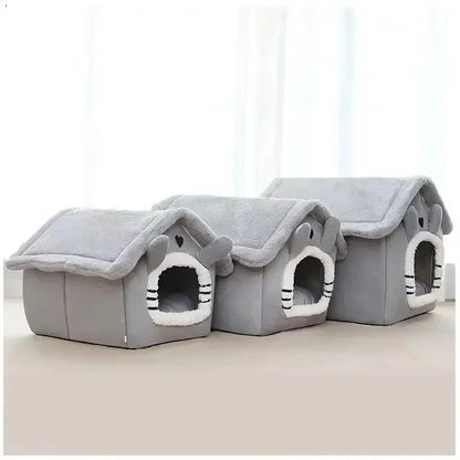 Indoor Pet Bed Tent House - Warm, Washable & All-Season