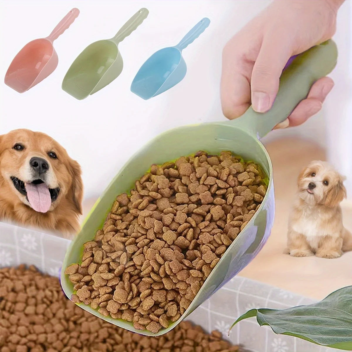 Pet Wet Food Mix & Scoop Spoon - For Dogs & Cats