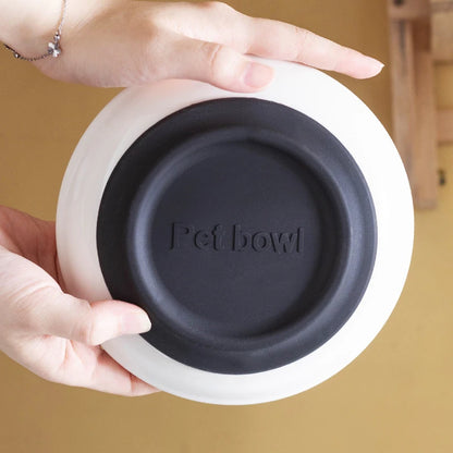 Ceramic Cat Bowl - Anti-Skid Kitten Feeding Dish