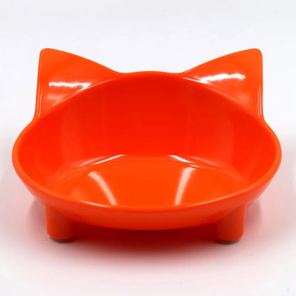 Cat Food & Water Bowl Set - Non-Slip, Safe & Colourful