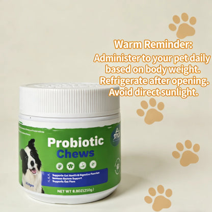 Dog Probiotic Chews – Gut Health & Immunity Support for All Ages (250g)