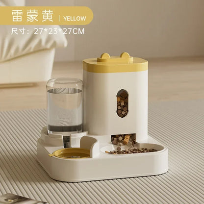 2-in-1 Gravity Pet Feeder & Water Dispenser - 2L