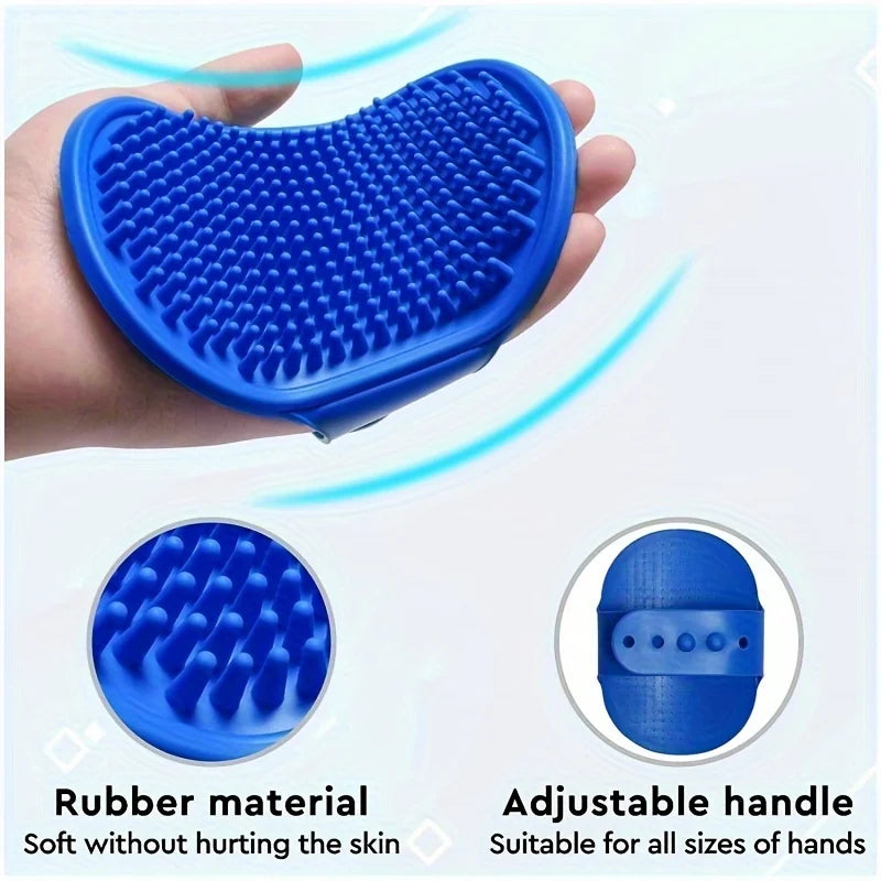 Pet Grooming Glove & Brush Kit - 2-Piece Deshedding Set