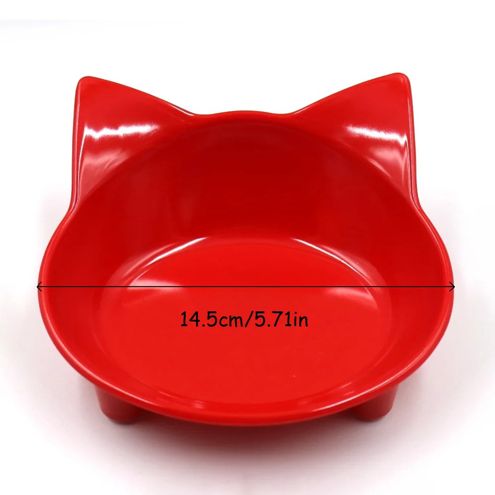 Cat Food & Water Bowl Set - Non-Slip, Safe & Colourful