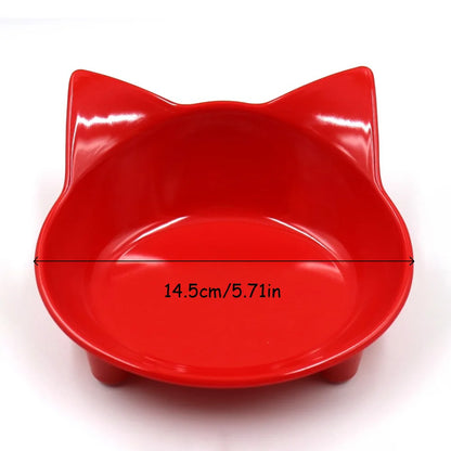 Cat Food & Water Bowl Set - Non-Slip, Safe & Colourful