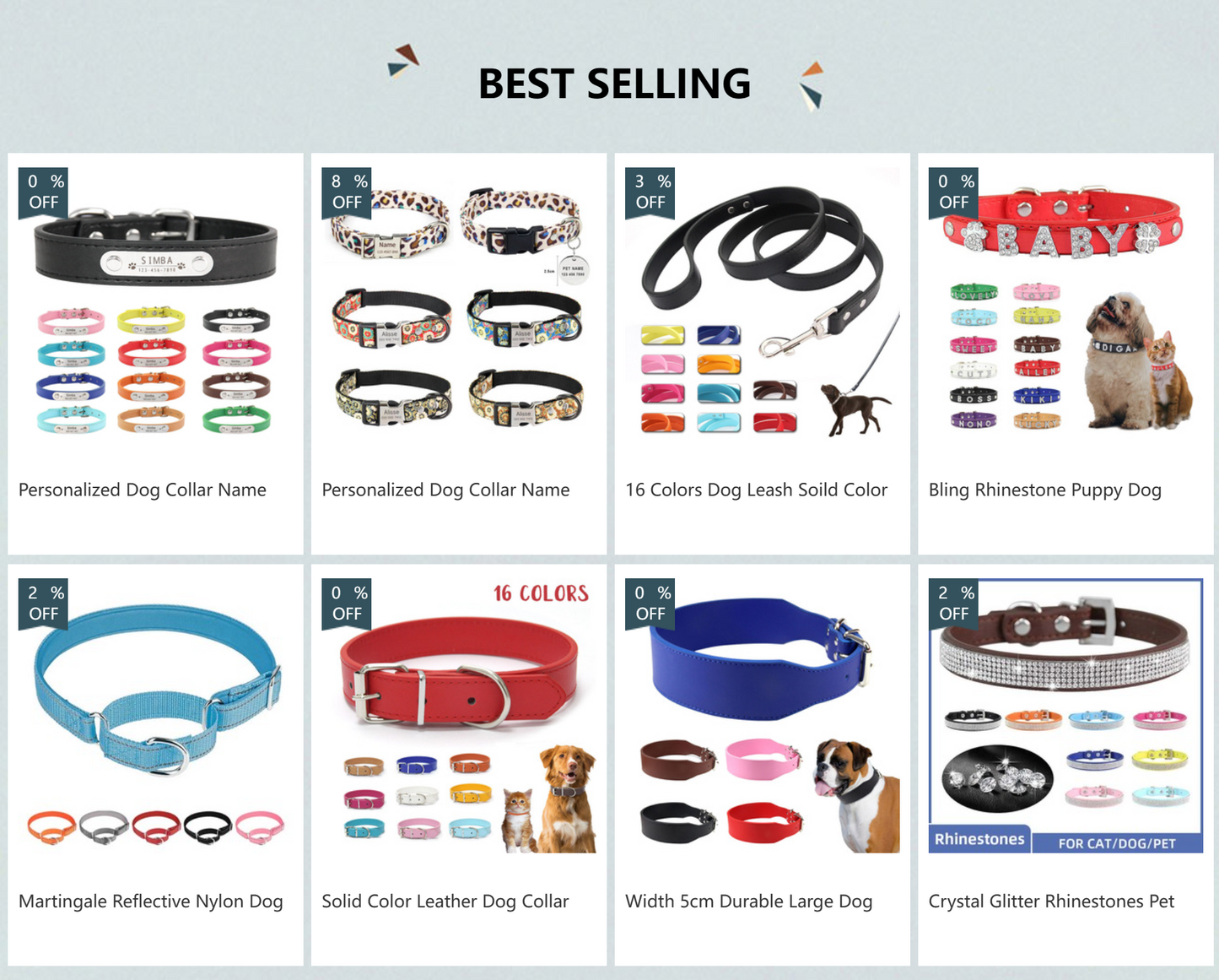 Personalised Dog Collar - Name Engraved PU Leather, Anti-Lost