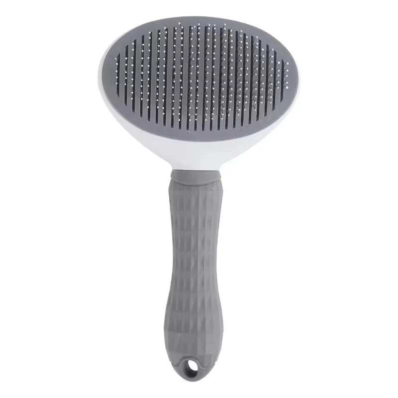 Dog Grooming Brush - Easy Clean Button & Detangling Comb