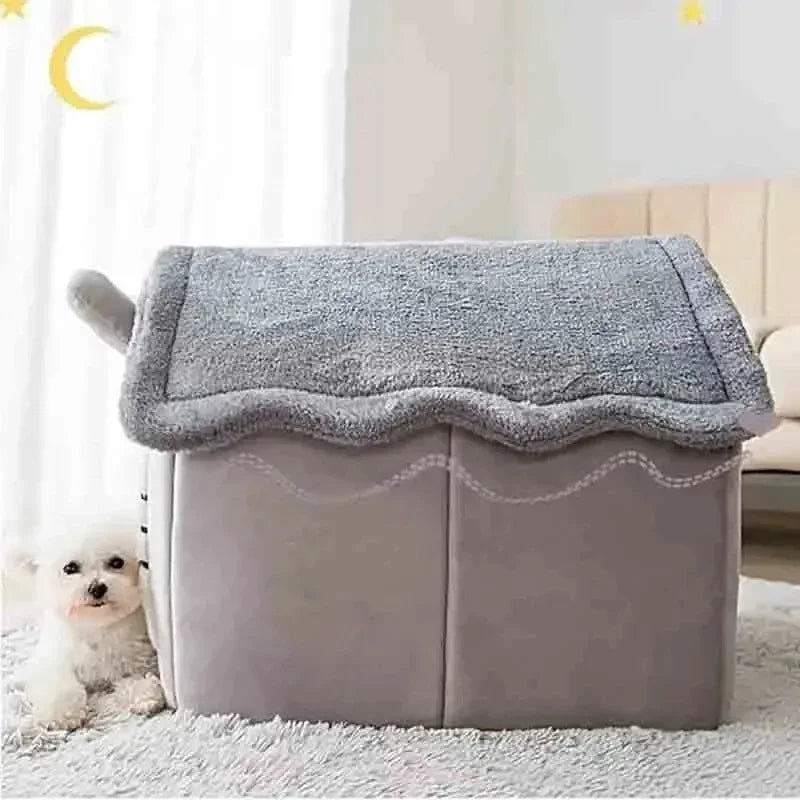 Indoor Pet Bed Tent House - Warm, Washable & All-Season