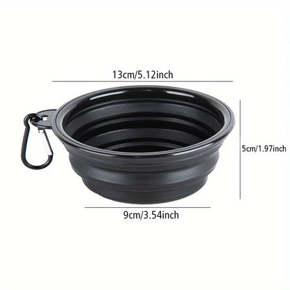 Portable Silicone Dog Travel Bowl - Foldable for Walks & Outdoors