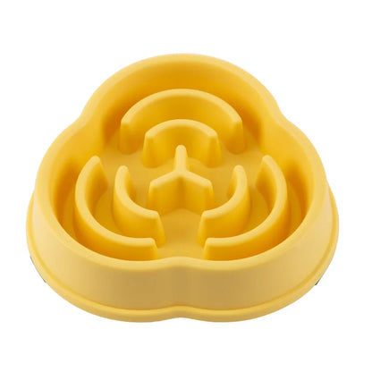 Slow Feed Pet Bowl - Anti-Choke, Non-Slip for Cats & Dogs