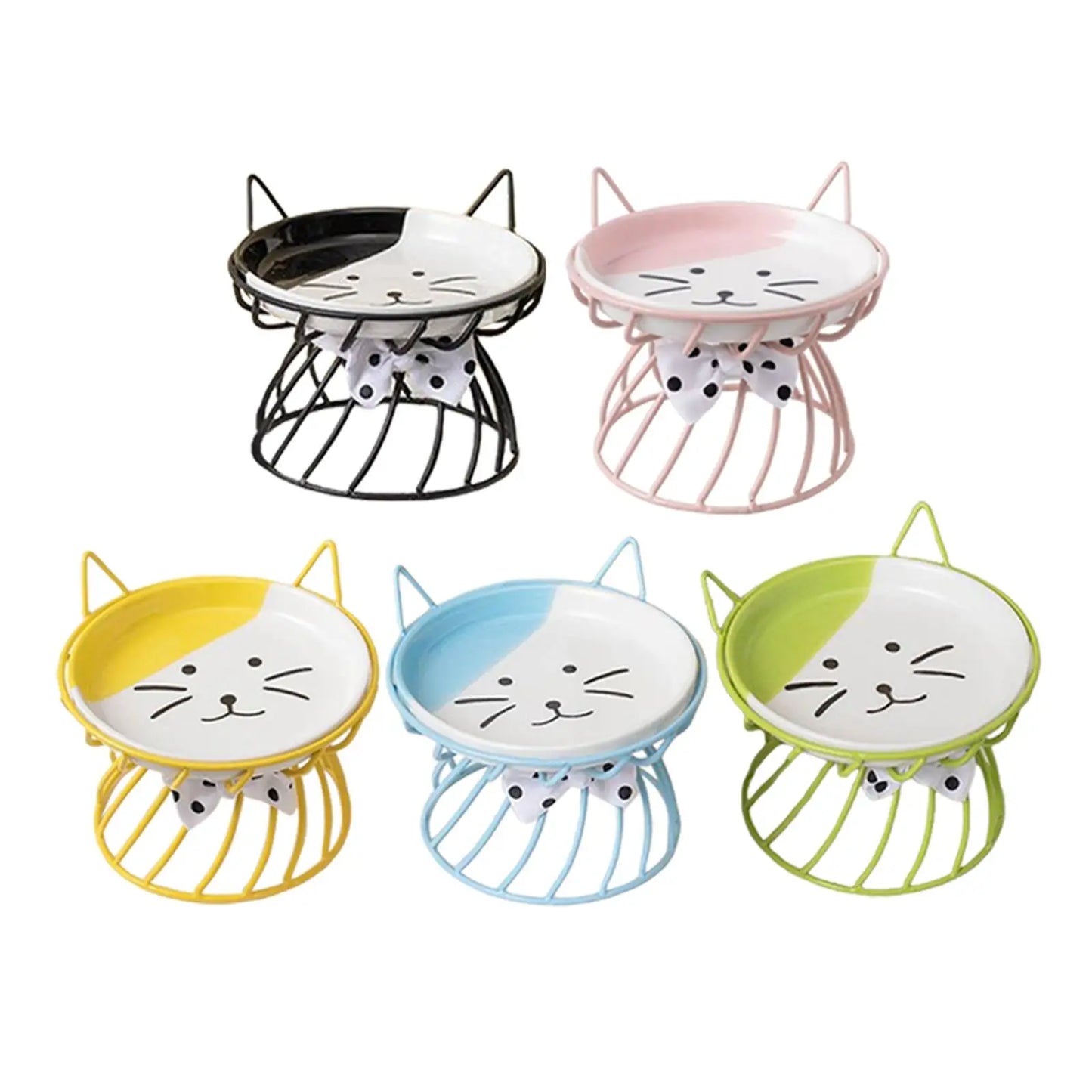 Raised Elevated Cat & Dog Bowl - Neck-Friendly Feeder