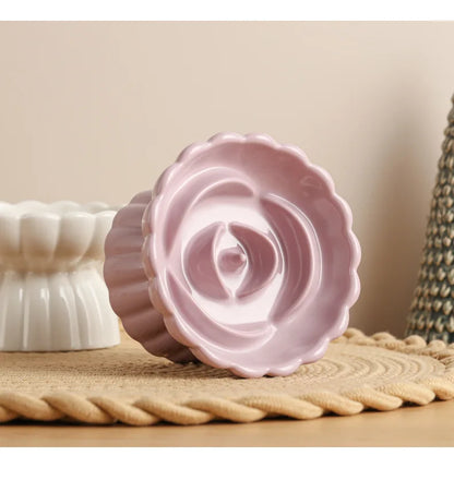 Ceramic Elevated Cat Bowl - Slow Feed & Anti-Choke