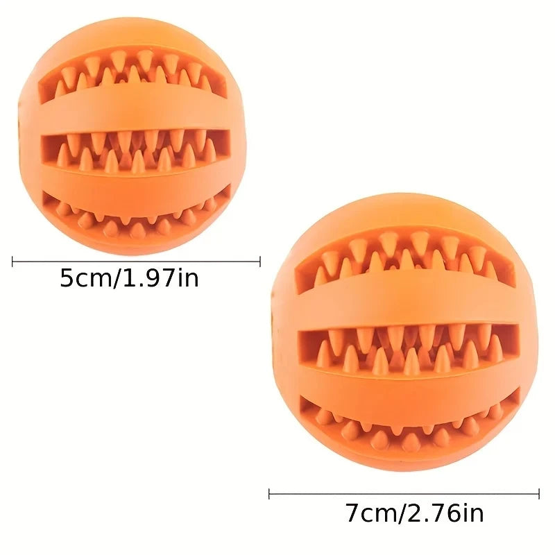 Dog Treat Feeder Chew Ball - Tooth Cleaning & Non-Toxic
