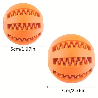Dog Treat Feeder Chew Ball - Tooth Cleaning & Non-Toxic