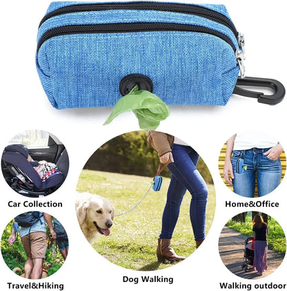 Dog Poop Bag Dispenser Storage Bag - Walking Waste Carrier
